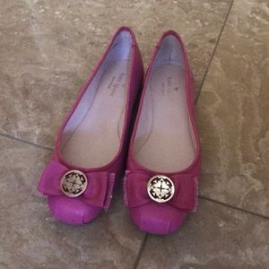 Kate Spade Pink Bow Flats 6.5